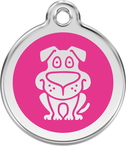 Pet Identification Tag | Dog - pink
