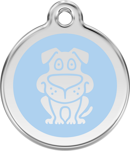 Pet Identification Tag | Dog - light blue