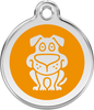 Pet Identification Tag | Dog - orange