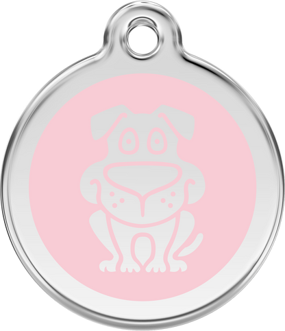 Pet Identification Tag | Dog - light pink