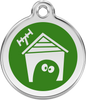 Pet Identification Tag | Dog House - green
