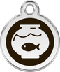 Pet Identification Tag | Fish Bowl - black