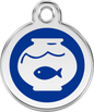 Pet Identification Tag | Fish Bowl - blue