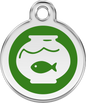 Pet Identification Tag | Fish Bowl - green