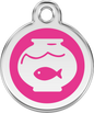 Pet Identification Tag | Fish Bowl - pink