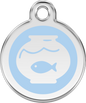 Pet Identification Tag | Fish Bowl - light blue