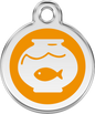 Pet Identification Tag | Fish Bowl - orange