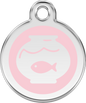 Pet Identification Tag | Fish Bowl - light pink