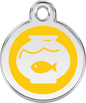 Pet Identification Tag | Fish Bowl - yellow