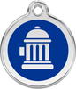 Pet Identification Tag | Fire Hydrant - blue