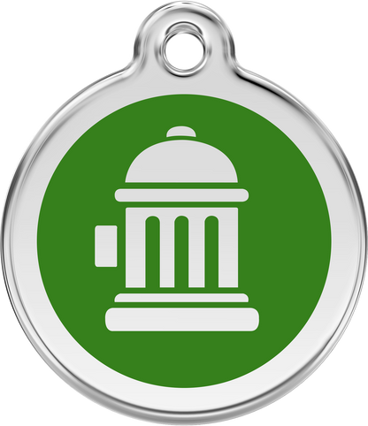 Pet Identification Tag | Fire Hydrant - green