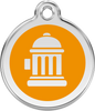 Pet Identification Tag | Fire Hydrant - orange