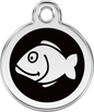Pet Identification Tag | Fish - black