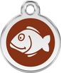 Pet Identification Tag | Fish - brown