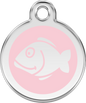 Pet Identification Tag | Fish - light pink