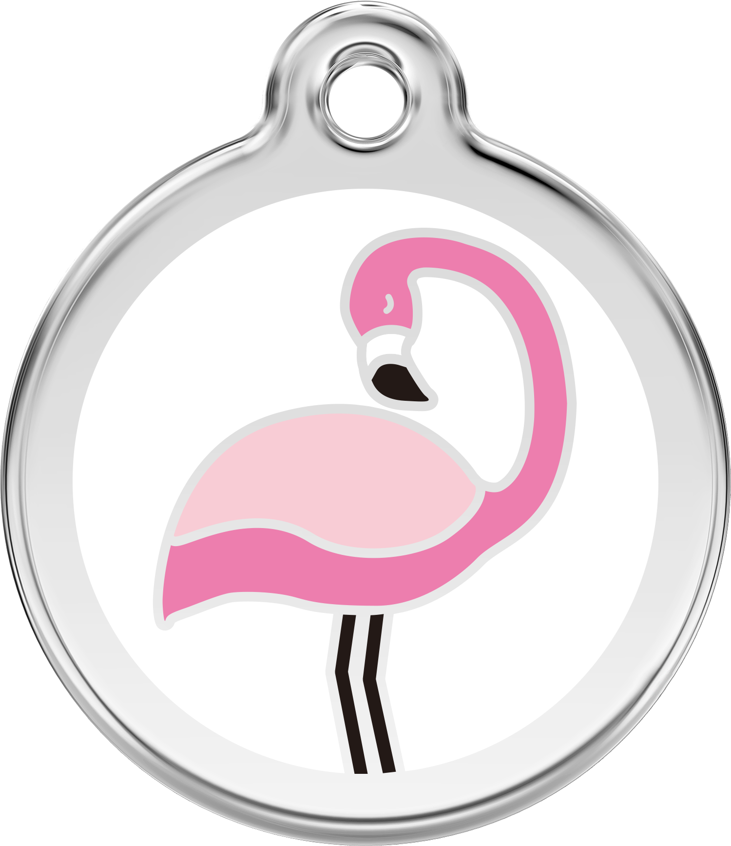 Pet Identification Tag | Flamingo - pink