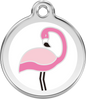 Pet Identification Tag | Flamingo - pink