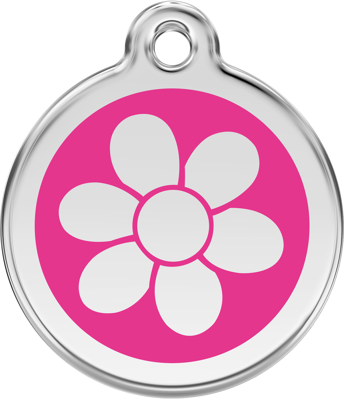 Pet Identification Tag | Flower - pink