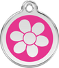 Pet Identification Tag | Flower - pink