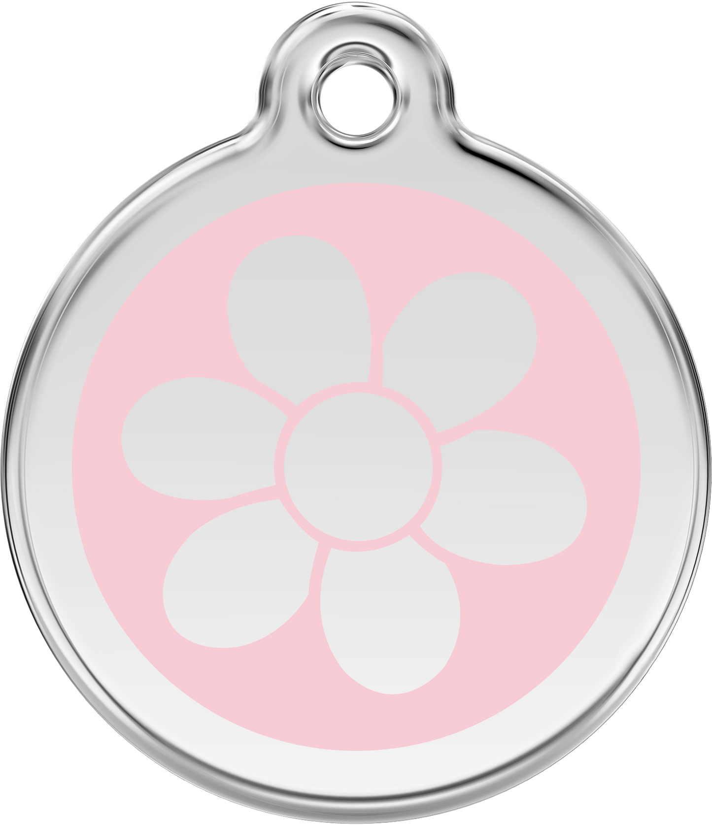 Pet Identification Tag | Flower - light pink