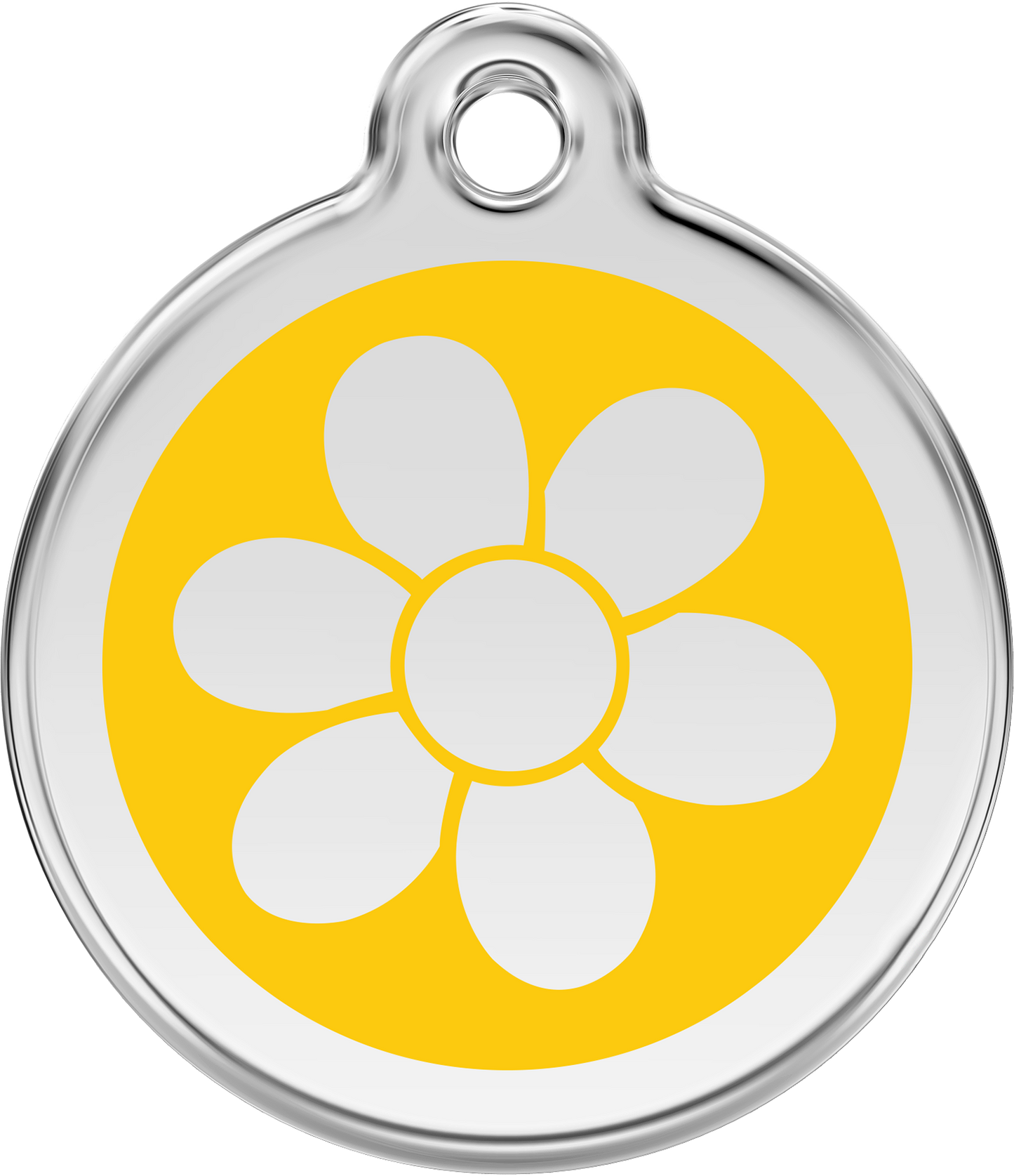 Pet Identification Tag | Flower - yellow