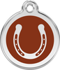 Pet Identification Tag | Horseshoe - brown