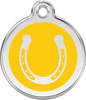 Pet Identification Tag | Horseshoe - yellow
