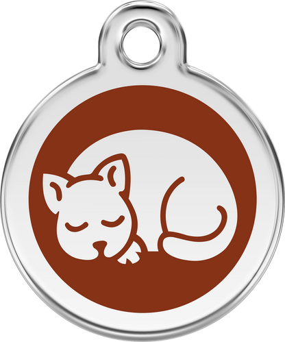 Pet Identification Tag | Kitten - brown