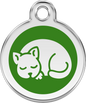 Pet Identification Tag | Kitten - green