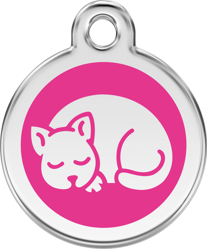 Pet Identification Tag | Kitten - pink