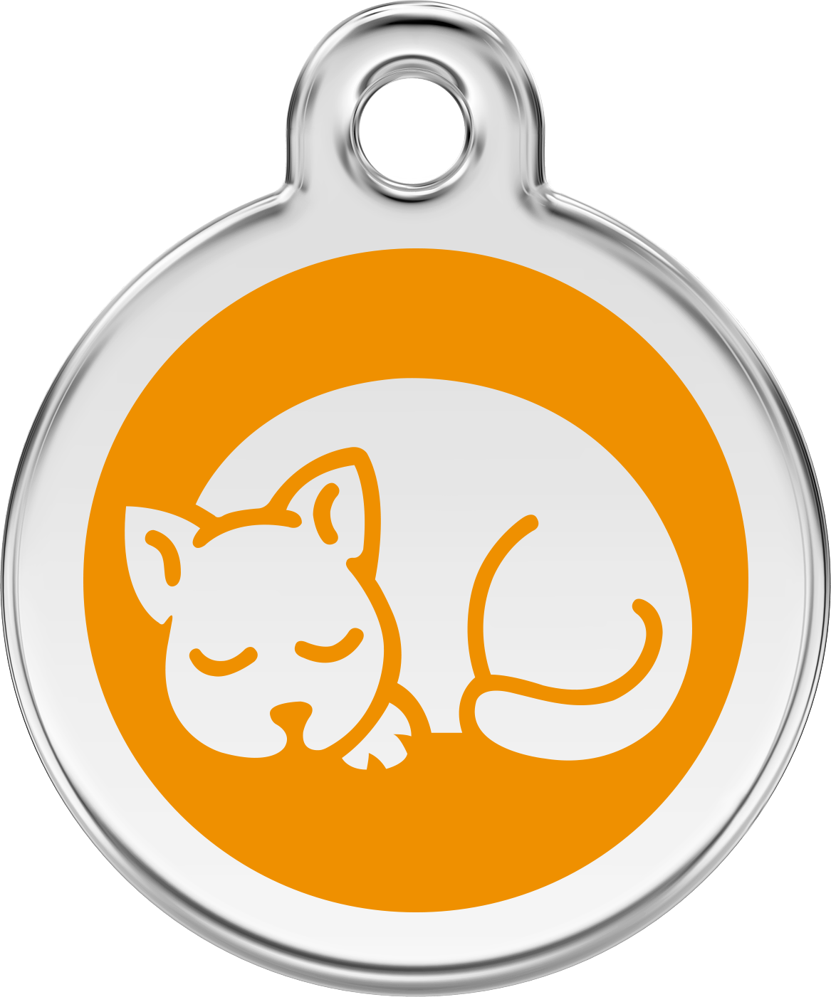 Pet Identification Tag | Kitten - orange