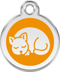 Pet Identification Tag | Kitten - orange
