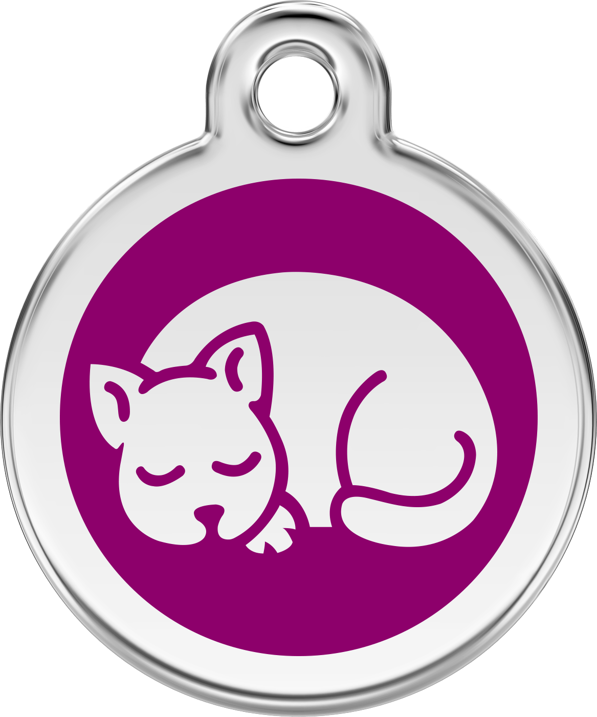 Pet Identification Tag | Kitten - purple