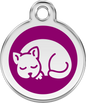 Pet Identification Tag | Kitten - purple