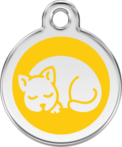 Pet Identification Tag | Kitten - yellow