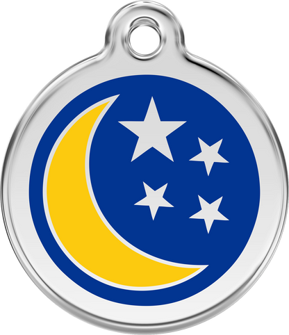 Pet Identification Tag | Moon & Stars