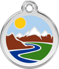 Pet Identification Tag | Mountains