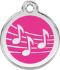Pet Identification Tag | Music - pink