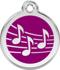 Pet Identification Tag | Music - purple