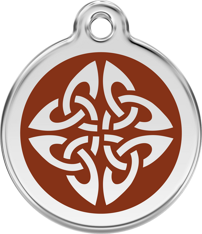 Pet Identification Tag | Tribal Arrows - brown