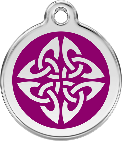 Pet Identification Tag | Tribal Arrows - purple
