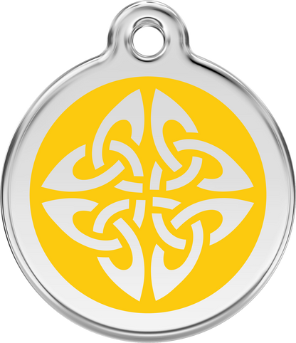 Pet Identification Tag | Tribal Arrows - yellow