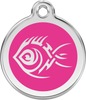 Pet Identification Tag | Tribal Fish - pink