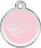 Pet Identification Tag | Tribal Fish - light pink