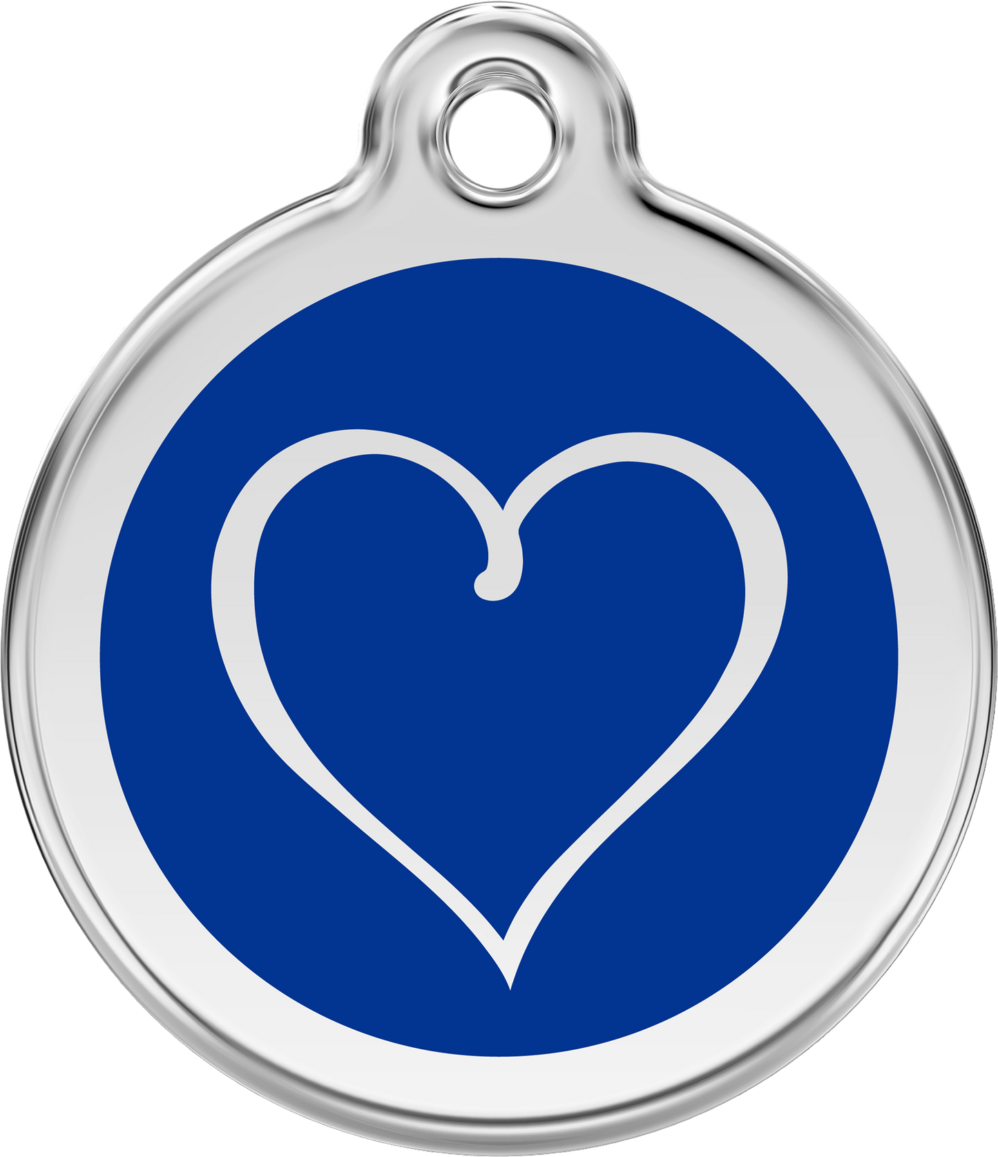 Pet Identification Tag | Tribal Heart - blue