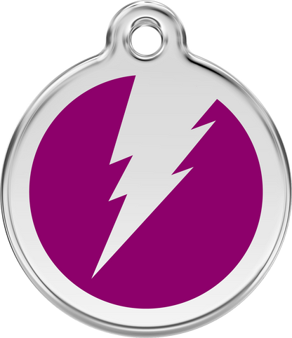 Pet Identification Tag | Flash - purple