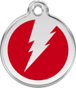 Pet Identification Tag | Flash - red