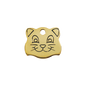 Pet ID Tag Brass Cat Face