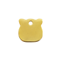 Pet ID Tag Brass | Cat Head