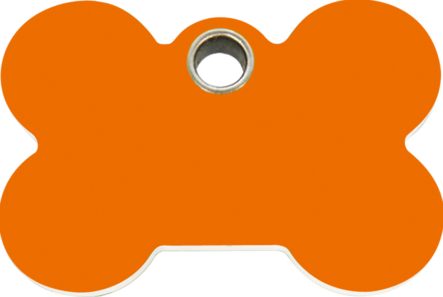 Pet Identification Tag Plastic Bone - orange